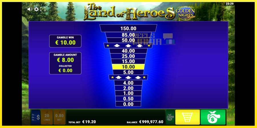 Riktiga pengar med en spelautomat The Land of Heroes Golden Nights, bild 6