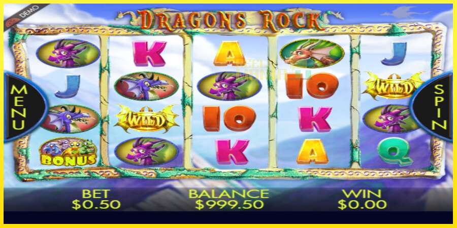 Riktiga pengar med en spelautomat Dragons Rock, bild 2