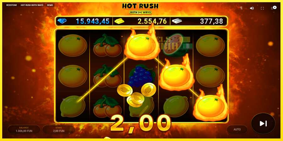 Riktiga pengar med en spelautomat Hot Rush Both Ways, bild 4