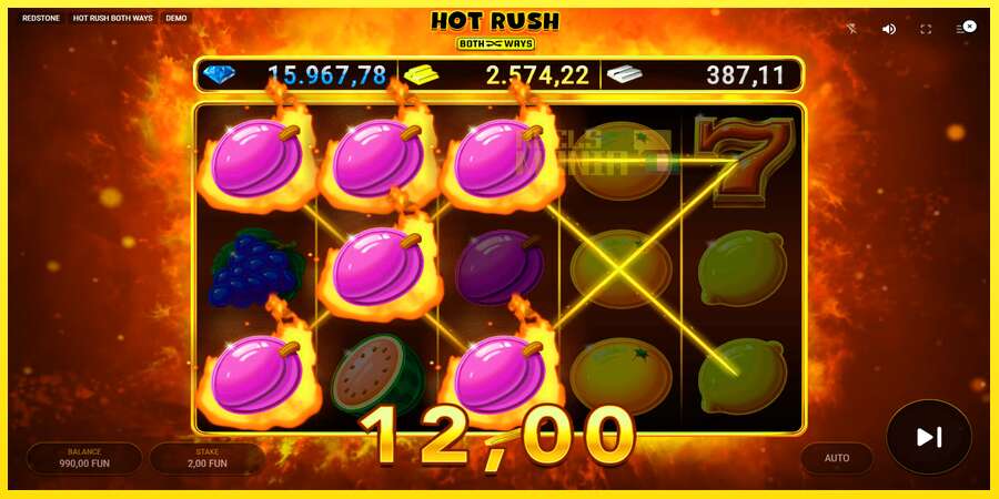 Riktiga pengar med en spelautomat Hot Rush Both Ways, bild 5