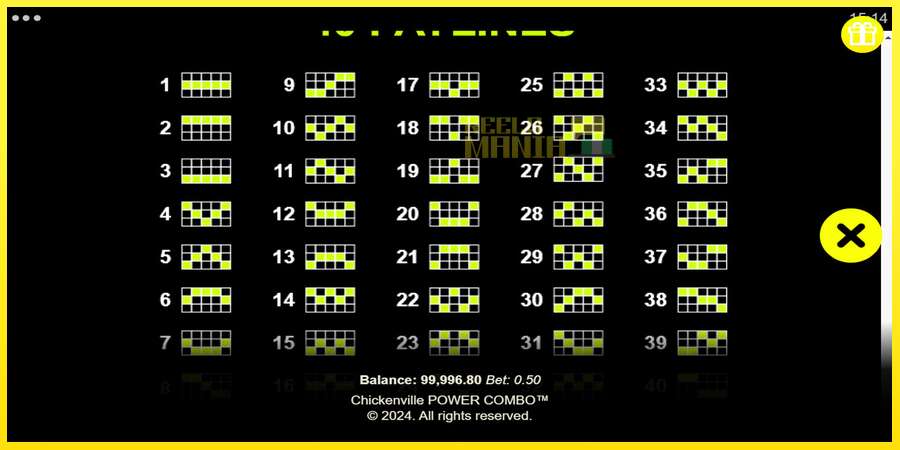 Riktiga pengar med en spelautomat Chickenville Power Combo, bild 7