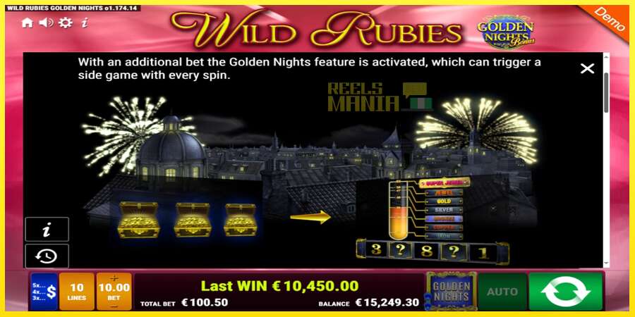 Riktiga pengar med en spelautomat Wild Rubies Golden Nights, bild 6