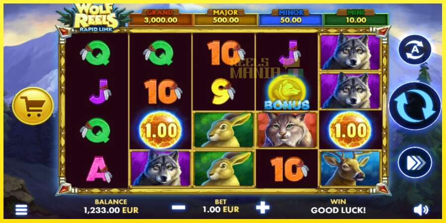 Riktiga pengar med en spelautomat Wolf Reels Rapid Link, bild 2