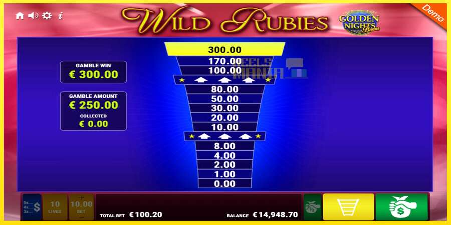 Riktiga pengar med en spelautomat Wild Rubies Golden Nights, bild 8