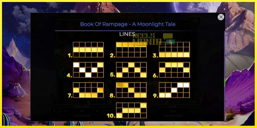 Riktiga pengar med en spelautomat Book of Rampage - A Moonlight Tale, bild 7