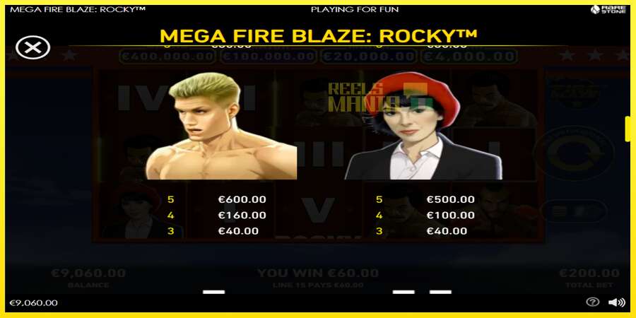 Riktiga pengar med en spelautomat Mega Fire Blaze: Rocky, bild 5