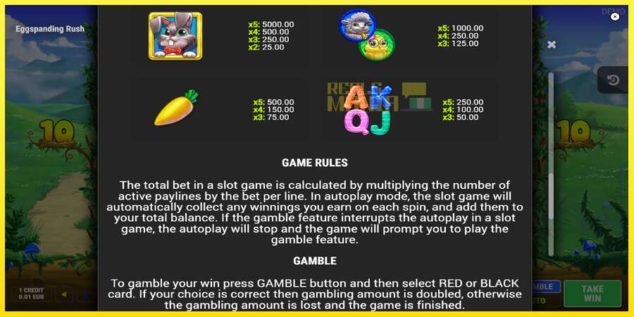 Riktiga pengar med en spelautomat Eggspanding Rush, bild 7