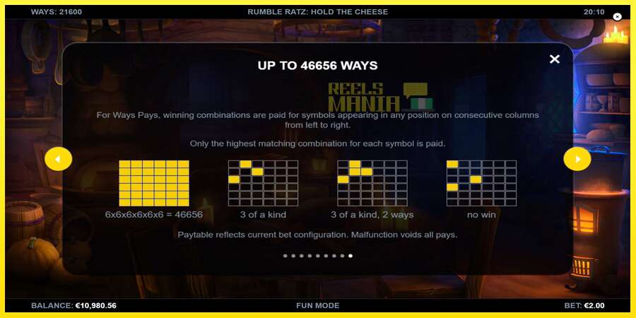 Riktiga pengar med en spelautomat Rumble Ratz Hold the Cheese, bild 7