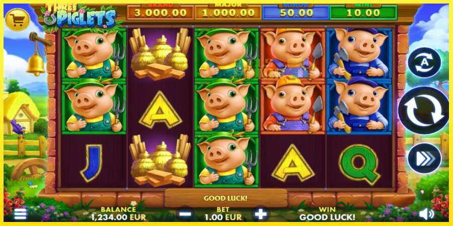 Riktiga pengar med en spelautomat Three Piglets, bild 1