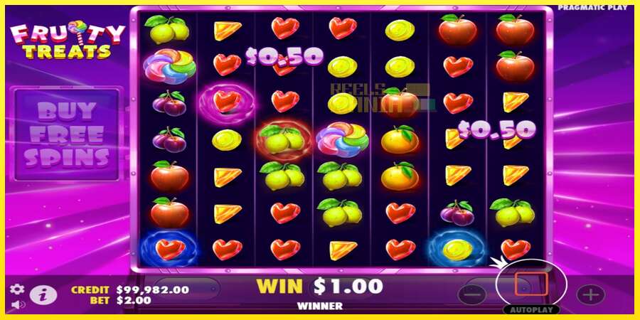 Riktiga pengar med en spelautomat Fruity Treats, bild 3