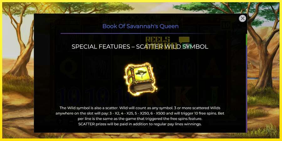 Riktiga pengar med en spelautomat Book of Savannahs Queen, bild 5