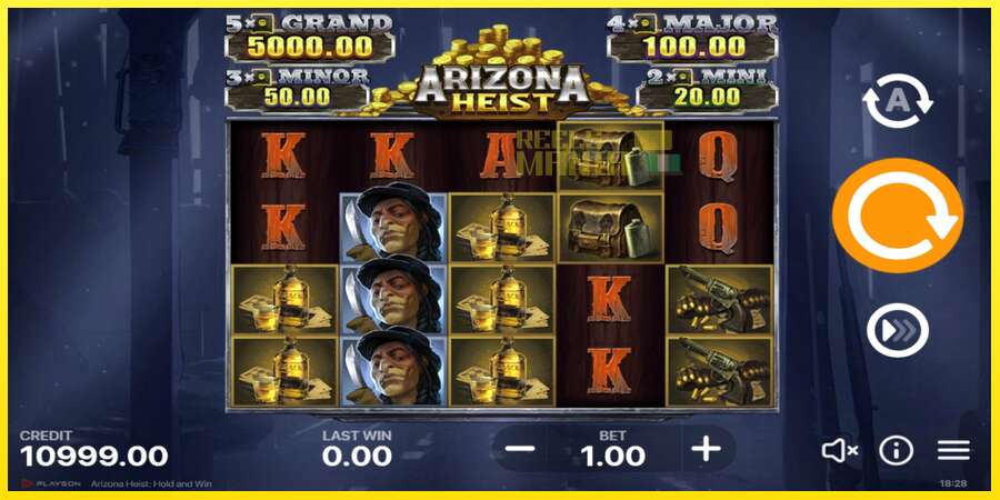 Riktiga pengar med en spelautomat Arizona Heist, bild 2