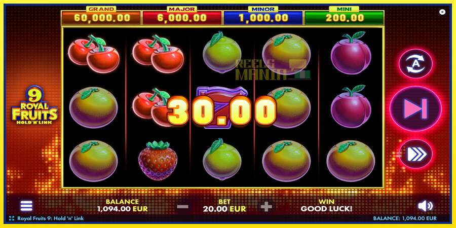 Riktiga pengar med en spelautomat Royal Fruits 9: Hold N Link, bild 3