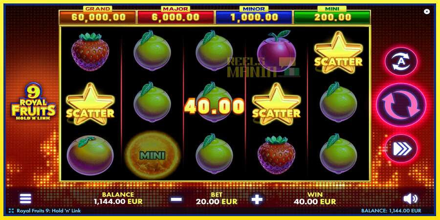 Riktiga pengar med en spelautomat Royal Fruits 9: Hold N Link, bild 4