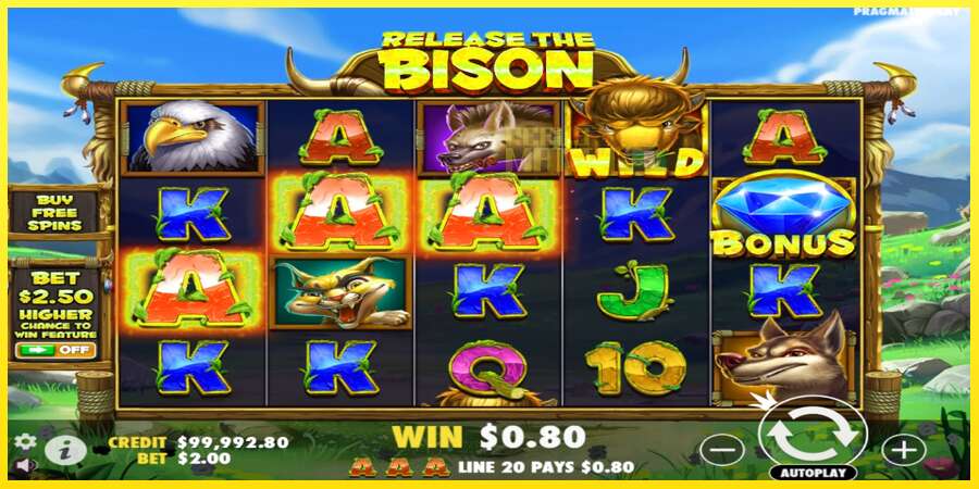 Riktiga pengar med en spelautomat Release the Bison, bild 2