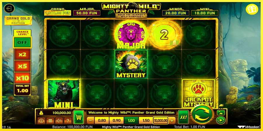 Riktiga pengar med en spelautomat Mighty Wild: Panther Grand Gold Edition, bild 1