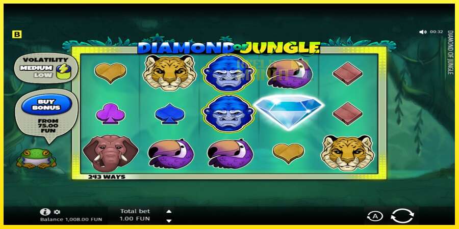 Riktiga pengar med en spelautomat Diamond of Jungle, bild 2