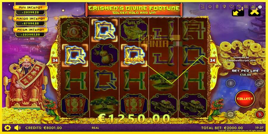 Riktiga pengar med en spelautomat Caishens Divine Fortune, bild 3