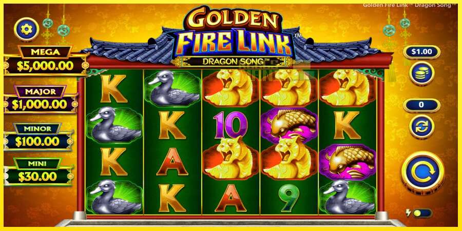 Riktiga pengar med en spelautomat Golden Fire Link Dragon Song, bild 1