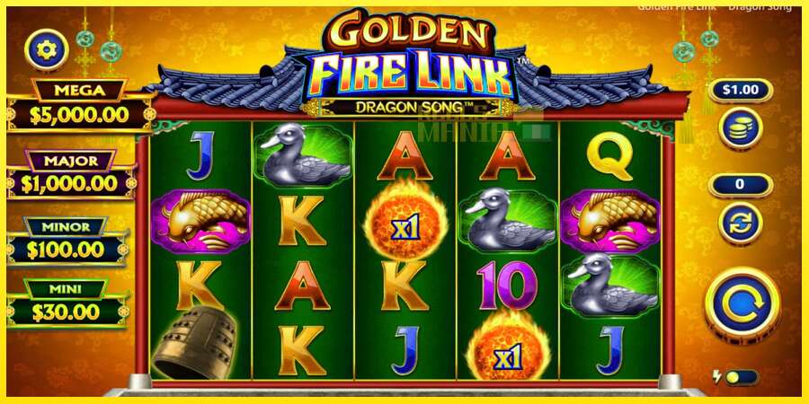 Riktiga pengar med en spelautomat Golden Fire Link Dragon Song, bild 2