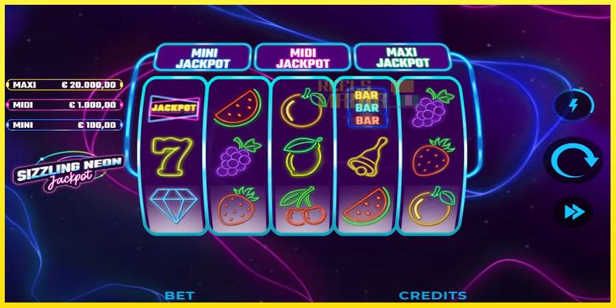 Riktiga pengar med en spelautomat Sizzling Neon Jackpot, bild 1