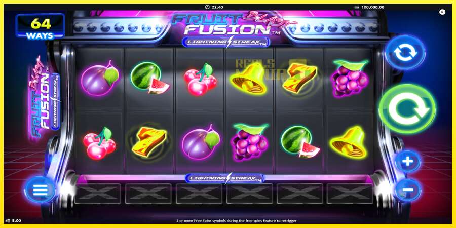 Riktiga pengar med en spelautomat Fruit Fusion Blast Lightning Reels, bild 2