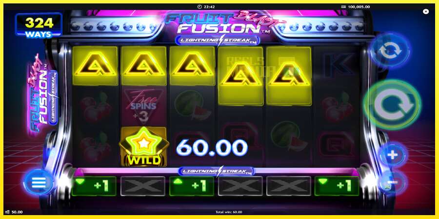 Riktiga pengar med en spelautomat Fruit Fusion Blast Lightning Reels, bild 4