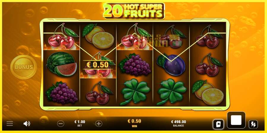 Riktiga pengar med en spelautomat 20 Hot Super Fruits, bild 2