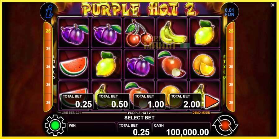 Riktiga pengar med en spelautomat Purple Hot 2, bild 1