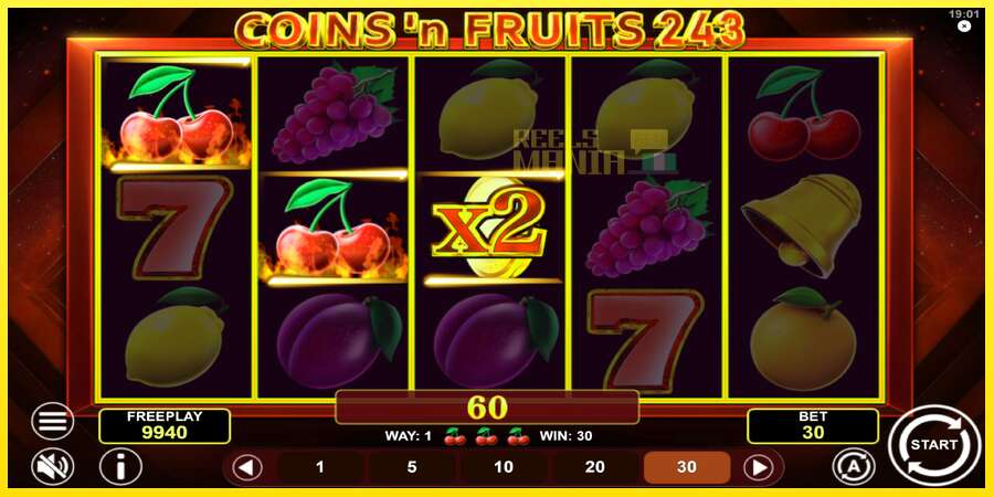 Riktiga pengar med en spelautomat Coinsn Fruits 243, bild 3