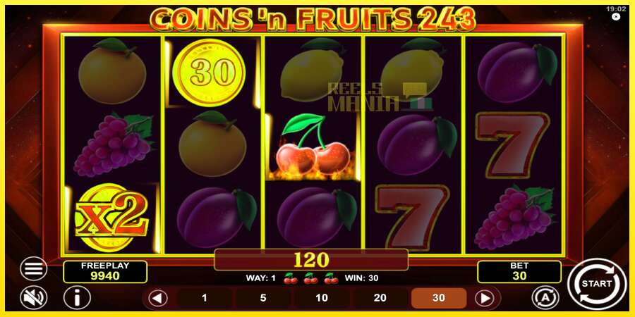 Riktiga pengar med en spelautomat Coinsn Fruits 243, bild 4