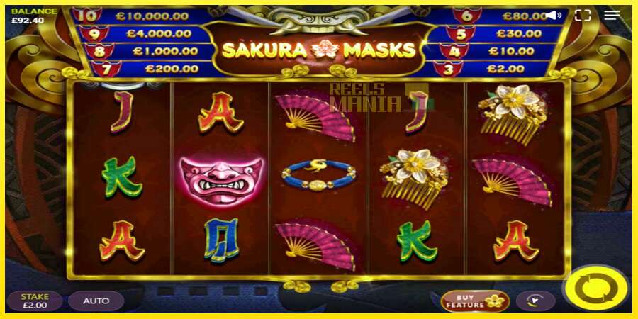 Riktiga pengar med en spelautomat Sakura Masks, bild 2