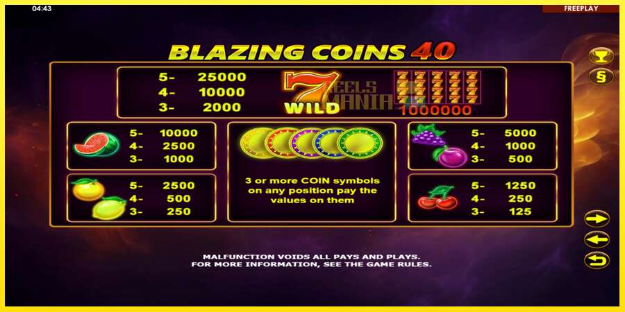 Riktiga pengar med en spelautomat Blazing Coins 40, bild 4