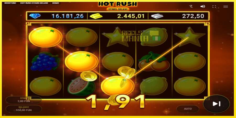 Riktiga pengar med en spelautomat Hot Rush Stars Deluxe, bild 2