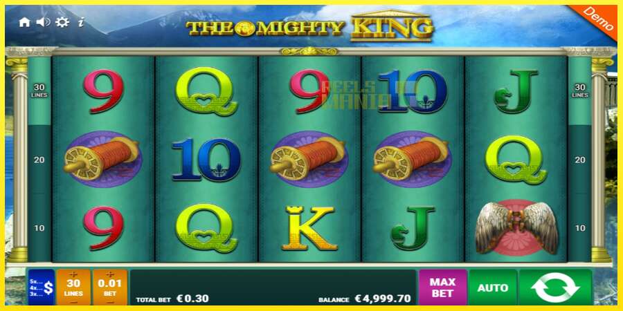 Riktiga pengar med en spelautomat The Mighty King, bild 2