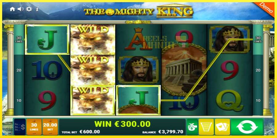 Riktiga pengar med en spelautomat The Mighty King, bild 3