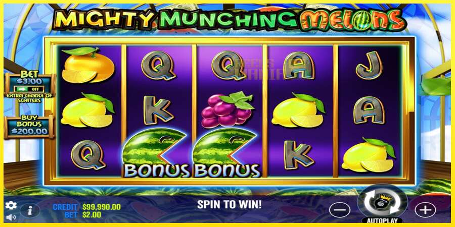 Riktiga pengar med en spelautomat Mighty Munching Melons, bild 3