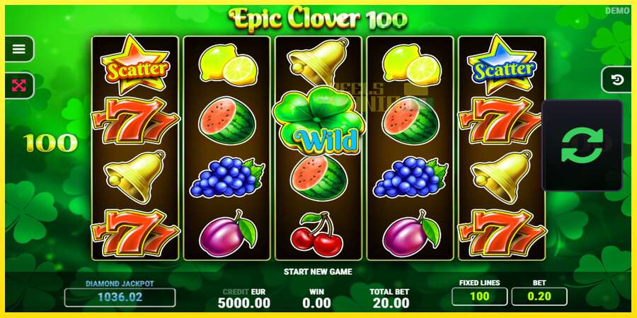 Riktiga pengar med en spelautomat Epic Clover 100, bild 1