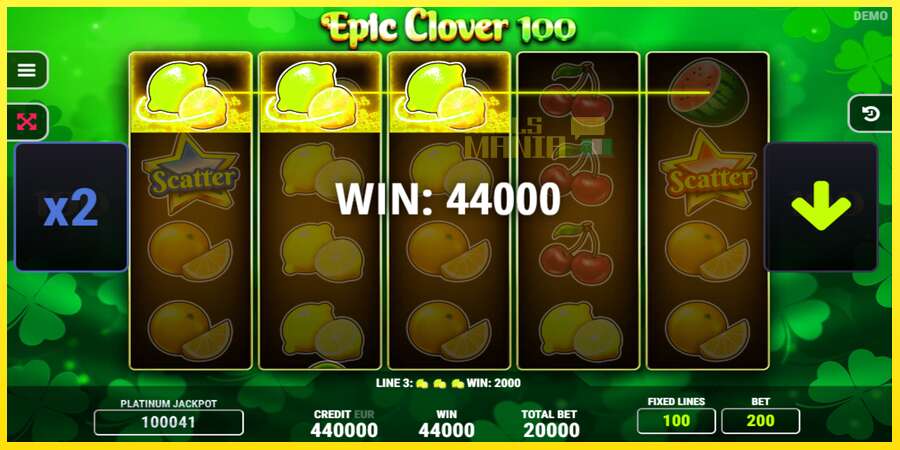 Riktiga pengar med en spelautomat Epic Clover 100, bild 2