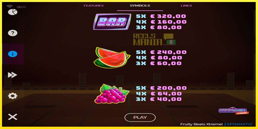 Riktiga pengar med en spelautomat Fruity Beats Xtreme, bild 4