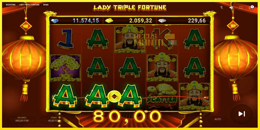 Riktiga pengar med en spelautomat Lady Triple Fortune, bild 3