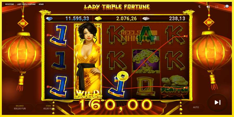 Riktiga pengar med en spelautomat Lady Triple Fortune, bild 4