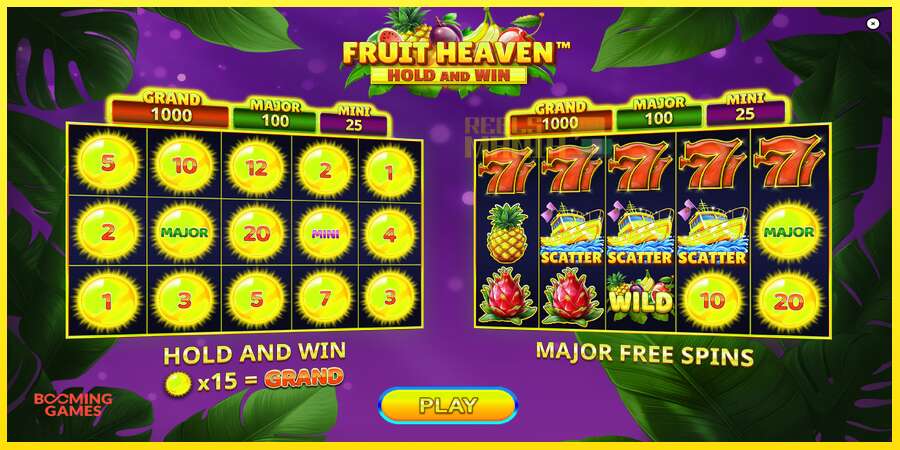 Riktiga pengar med en spelautomat Fruit Heaven Hold and Win, bild 1