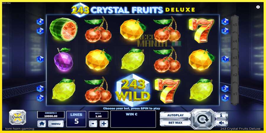 Riktiga pengar med en spelautomat 243 Crystal Fruits Deluxe, bild 2