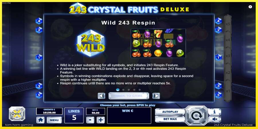 Riktiga pengar med en spelautomat 243 Crystal Fruits Deluxe, bild 5