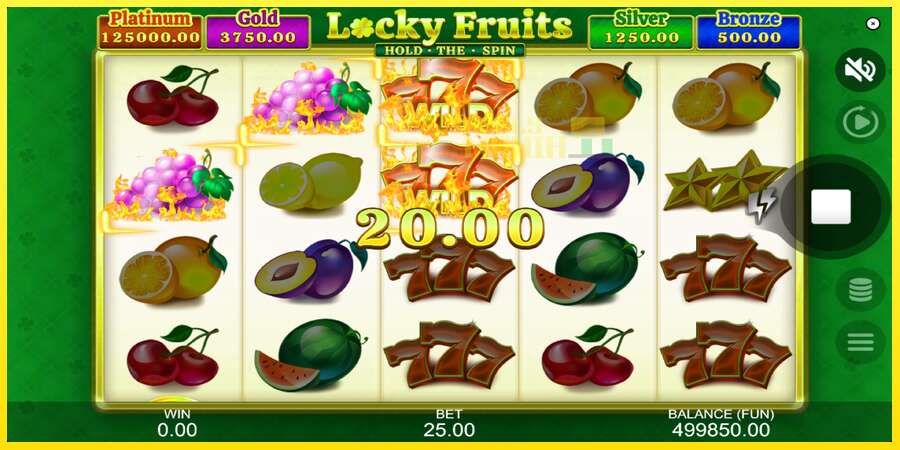 Riktiga pengar med en spelautomat Locky Fruits: Hold the Spin, bild 2