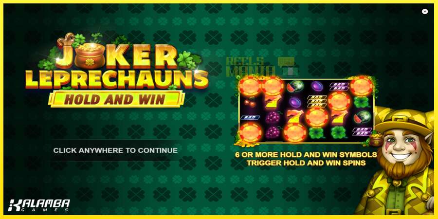 Riktiga pengar med en spelautomat Joker Leprechauns Hold and Win, bild 1