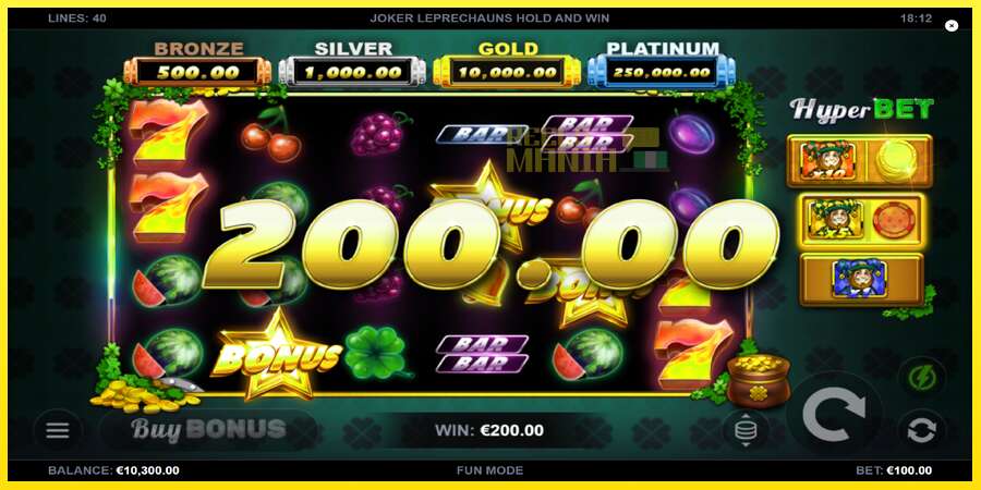 Riktiga pengar med en spelautomat Joker Leprechauns Hold and Win, bild 3