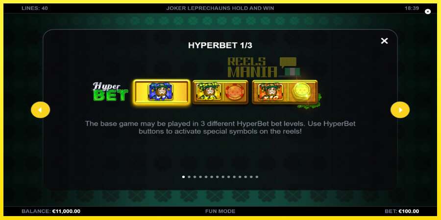 Riktiga pengar med en spelautomat Joker Leprechauns Hold and Win, bild 5