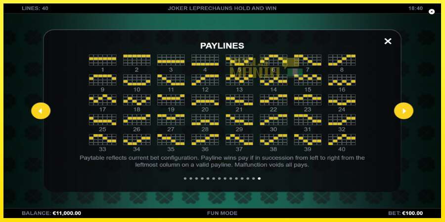 Riktiga pengar med en spelautomat Joker Leprechauns Hold and Win, bild 7